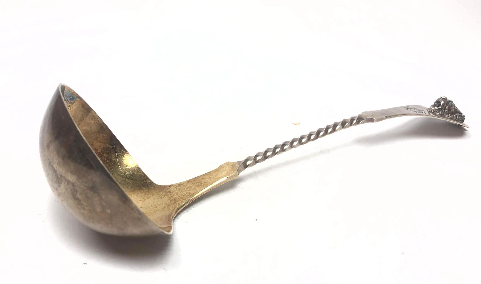 STARR & MARCUS Sterling Silver Large Ladle Lion Head (1 of 8)