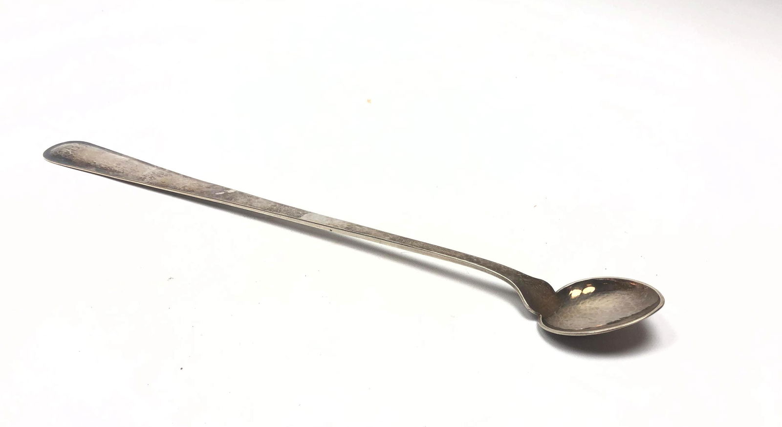KALO Sterling Silver Hammered Long Handled Spoon.  Hand (1 of 8)