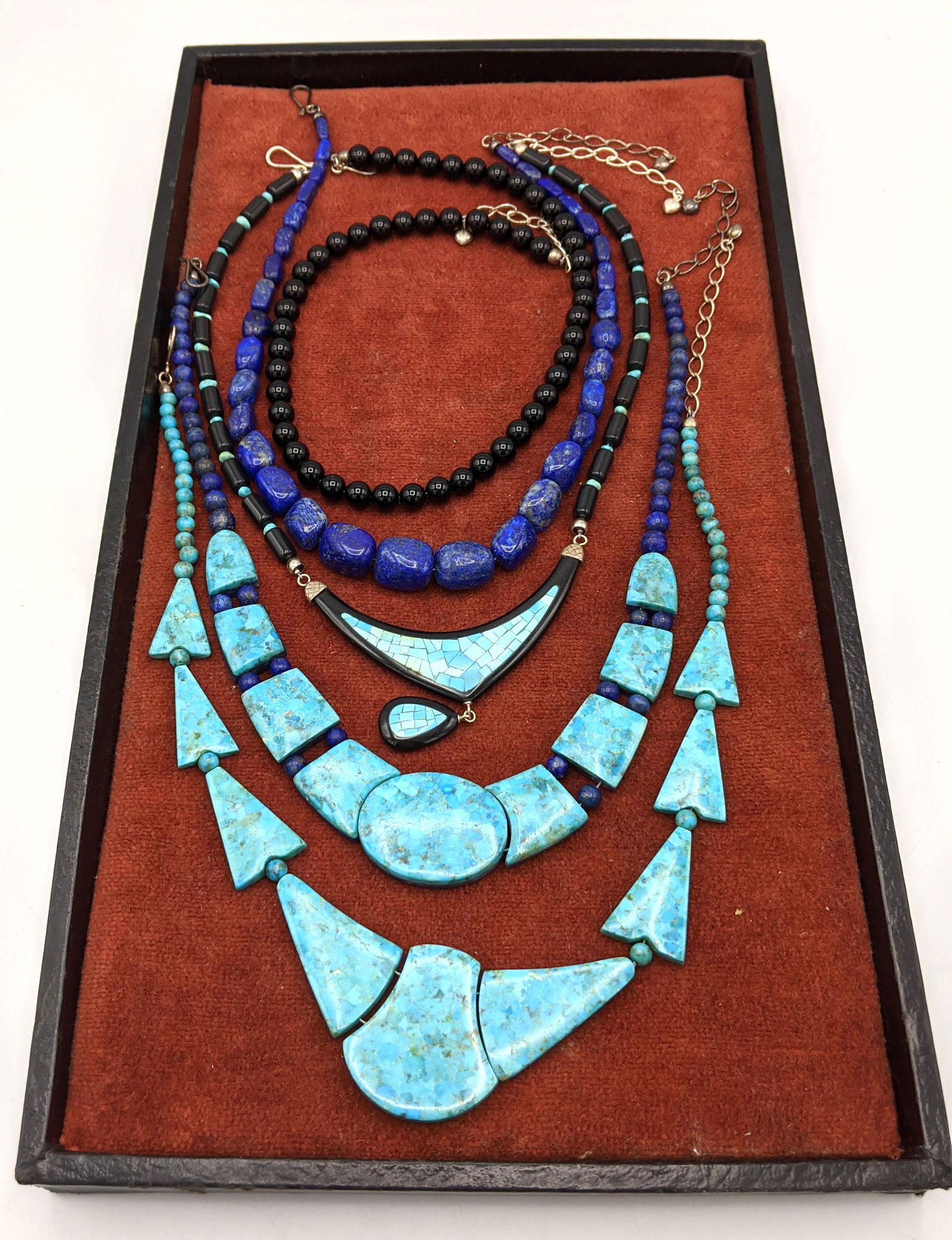 5pc JAY KING Stone Necklaces Modern Jewelry. One revers (1 of 5)