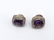 DAVID YURMAN Sterling Silver Amethyst Post Earrings. Fa - 2