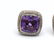 DAVID YURMAN Sterling Silver Amethyst Post Earrings. Fa - 3