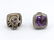 DAVID YURMAN Sterling Silver Amethyst Post Earrings. Fa - 4