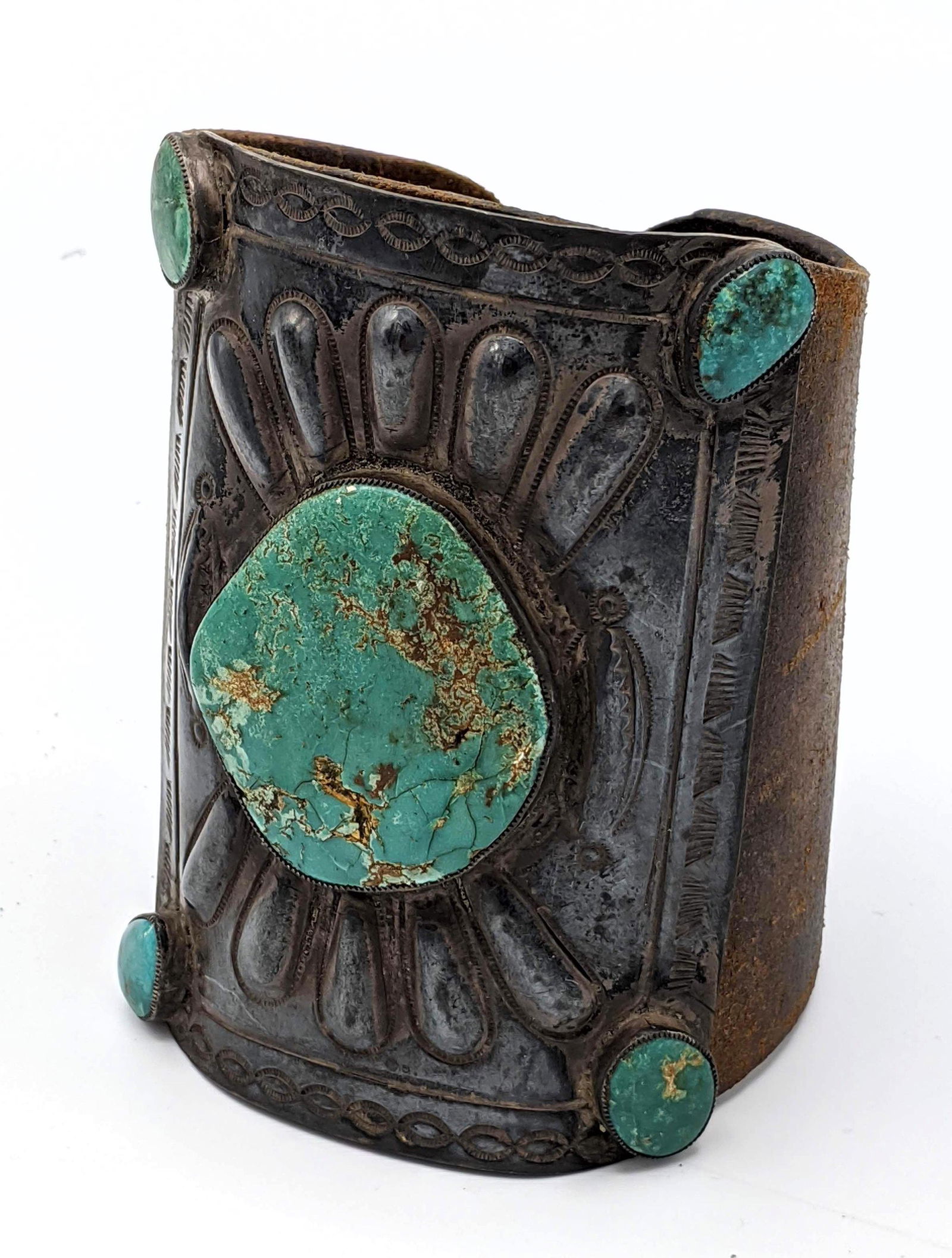 Silver Turquoise Navajo KETOH Native American Indian Bo (1 of 9)