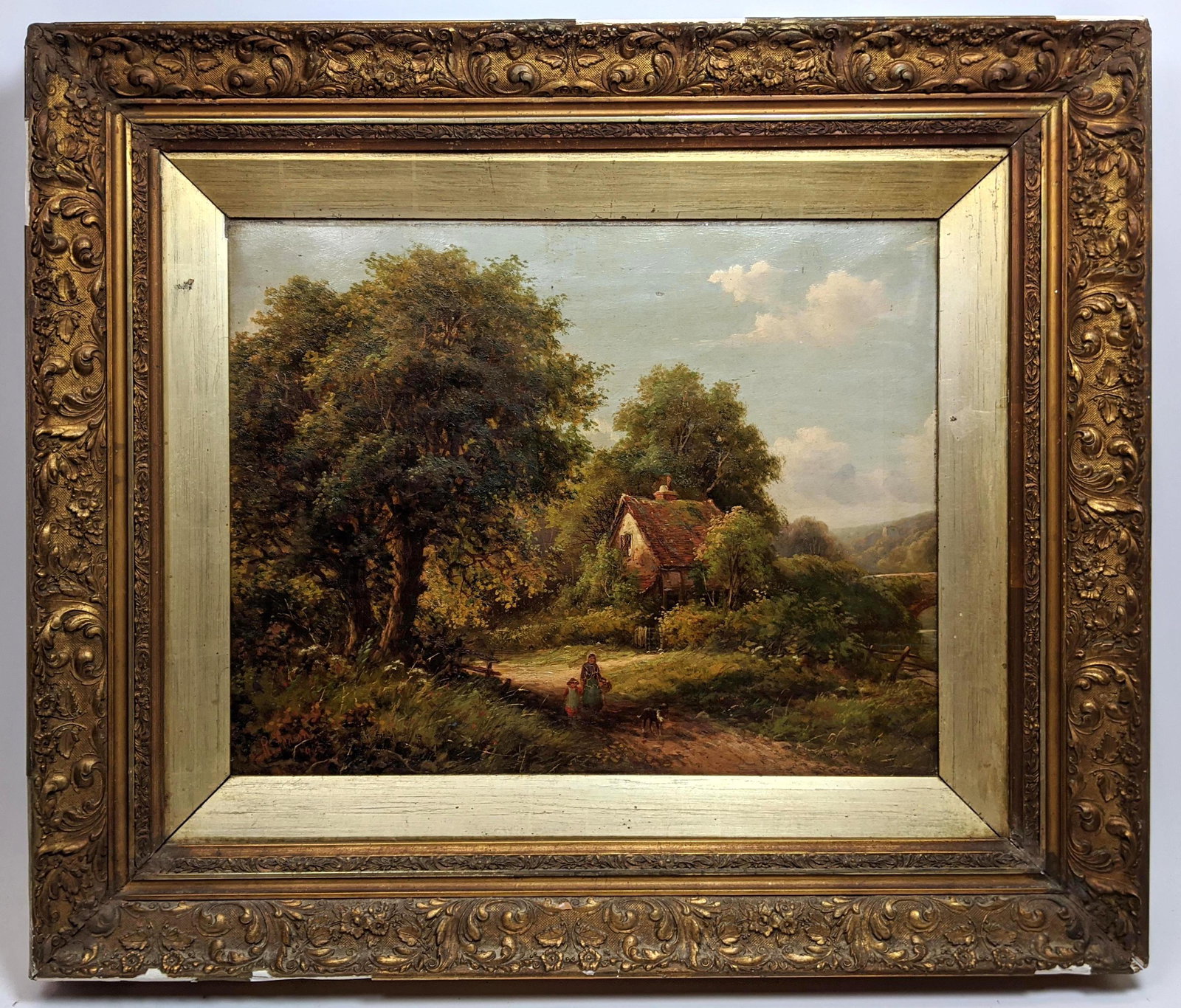 ROBERT FENSON Oil Painted Landscape of Cottage Scene. S (1 of 11)