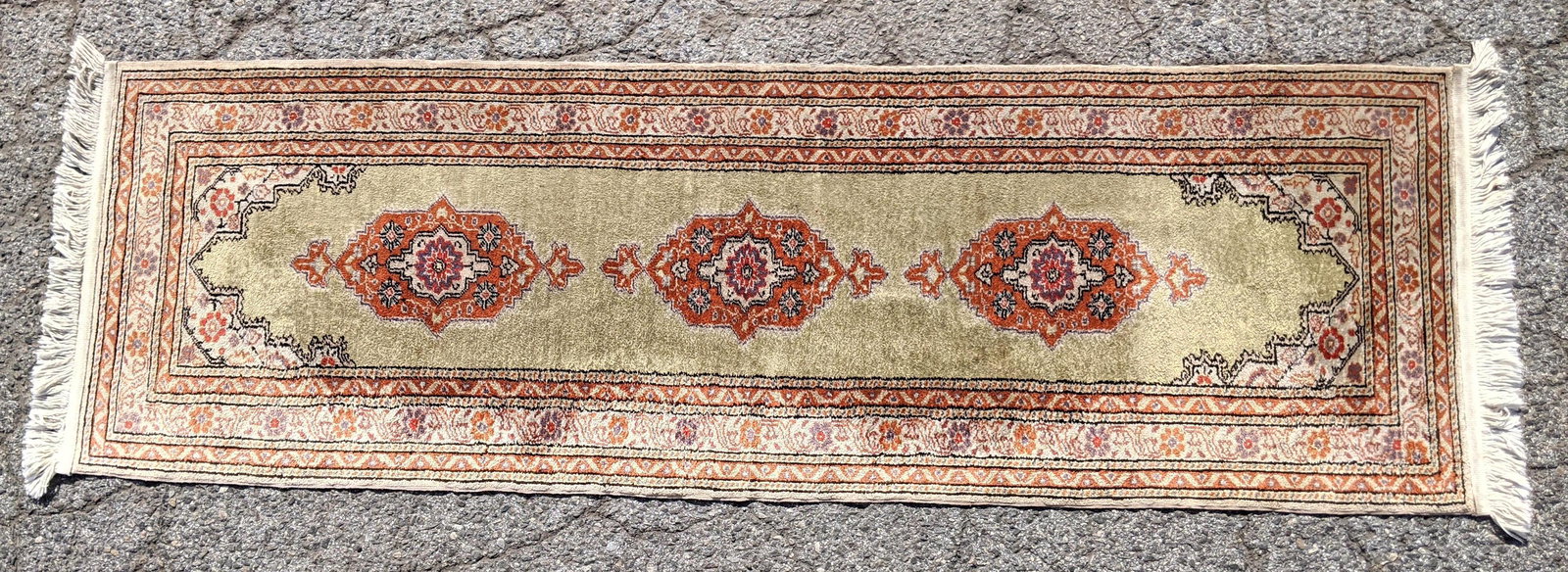 6'10 x 2'1 Handmade Oriental Rug Runner Rug Carpet. (1 of 6)