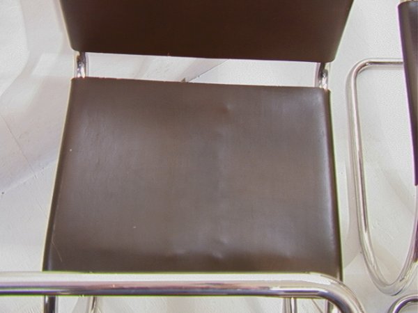 4 Marcel BREUER for Knoll Tubular MR Chairs. Leath - 4