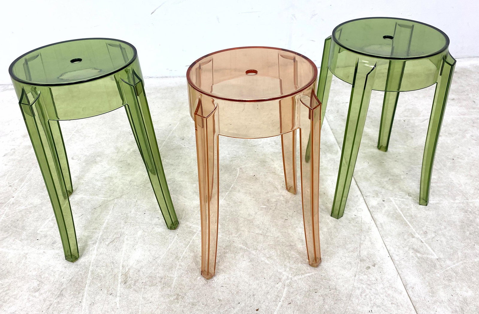 Charles Ghost Stools by Philippe Starck for Kartell. (1 of 8)