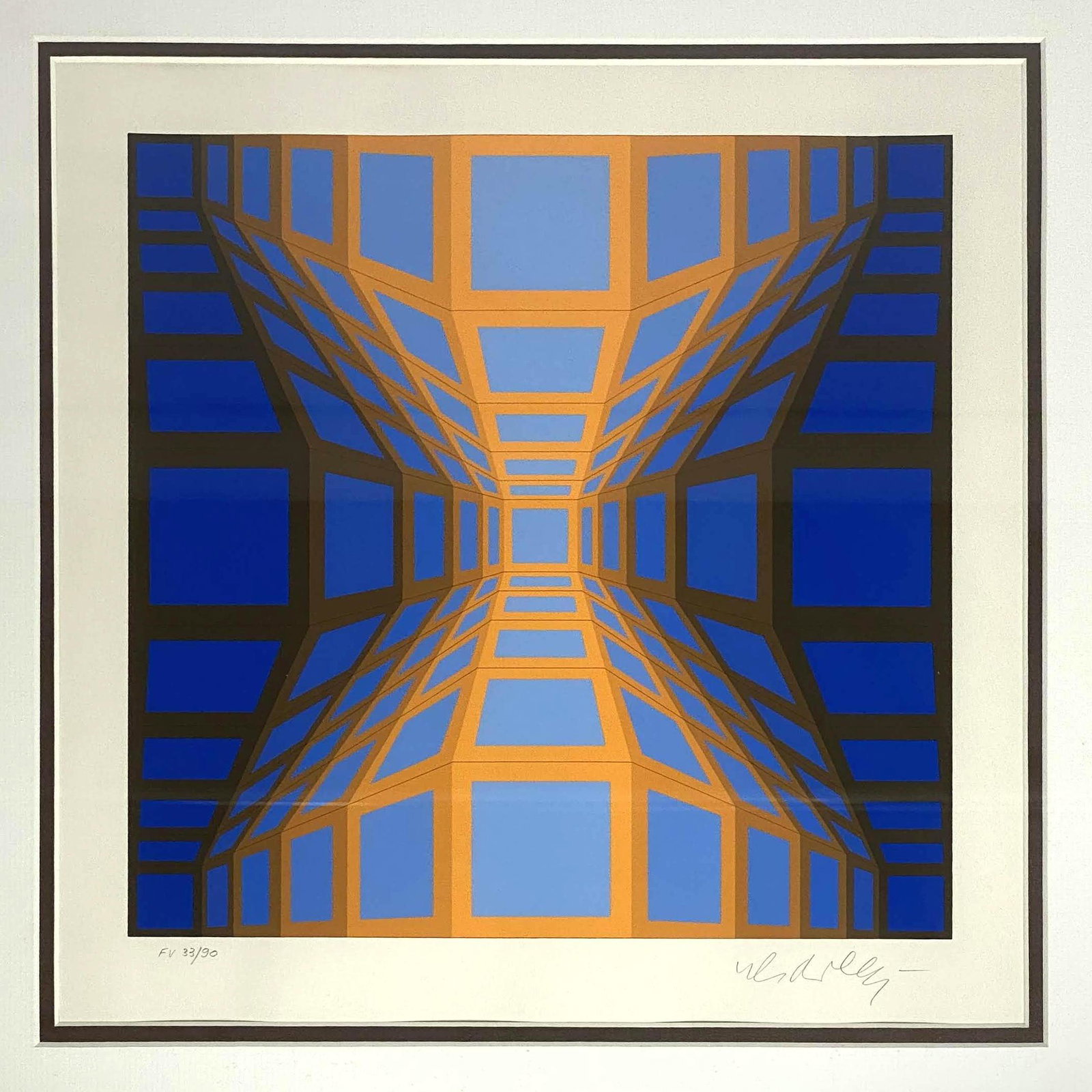 Victor Vasarely serigraph Print Signed and Numbered. FV (1 of 7)