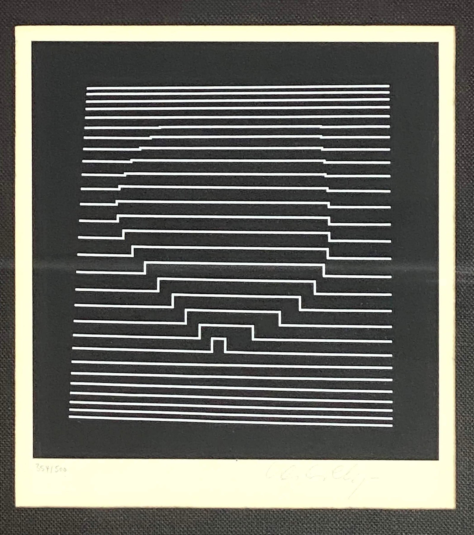 Victor Vasarely  ILILE II Serigraph Print.  Signed and (1 of 7)
