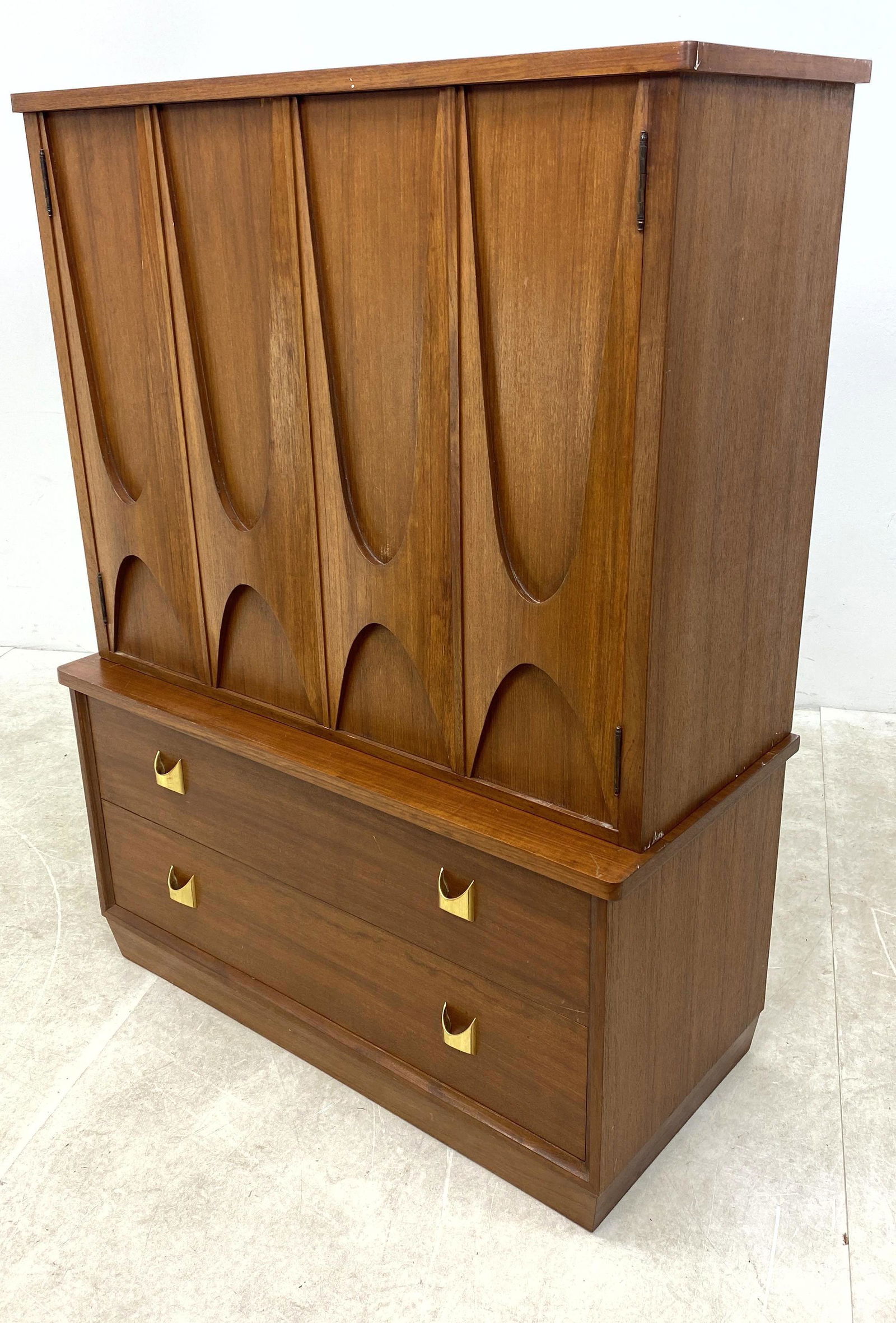 Custom Brasilia Style Wardrobe Dresser in Teak with Bra (1 of 13)