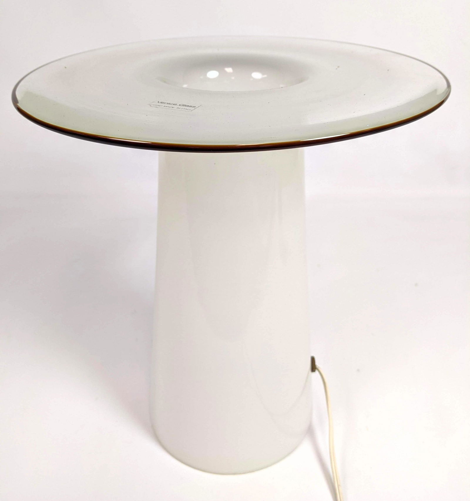 Italian VENICE GLASS Table Lamp.  Blown Glass with colo (1 of 7)