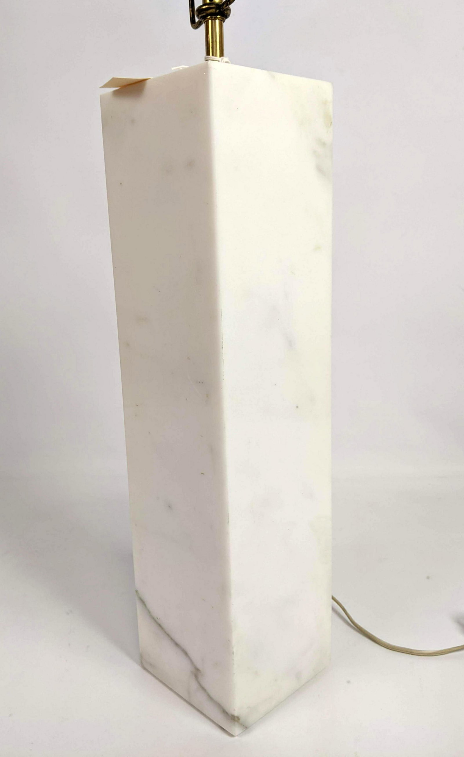TH Robsjohn Gibbings Marble Table Lamp.   White square (1 of 8)