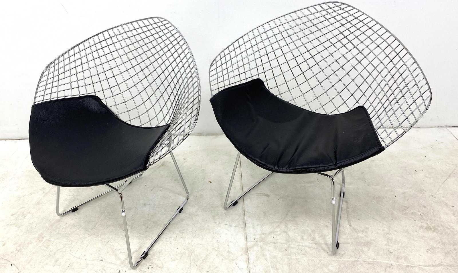 Pr newer HARRY BERTOIA style Diamond chairs. Mid centur (1 of 8)