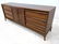 Lane American Modern Walnut Credenza Sideboard. Drawer