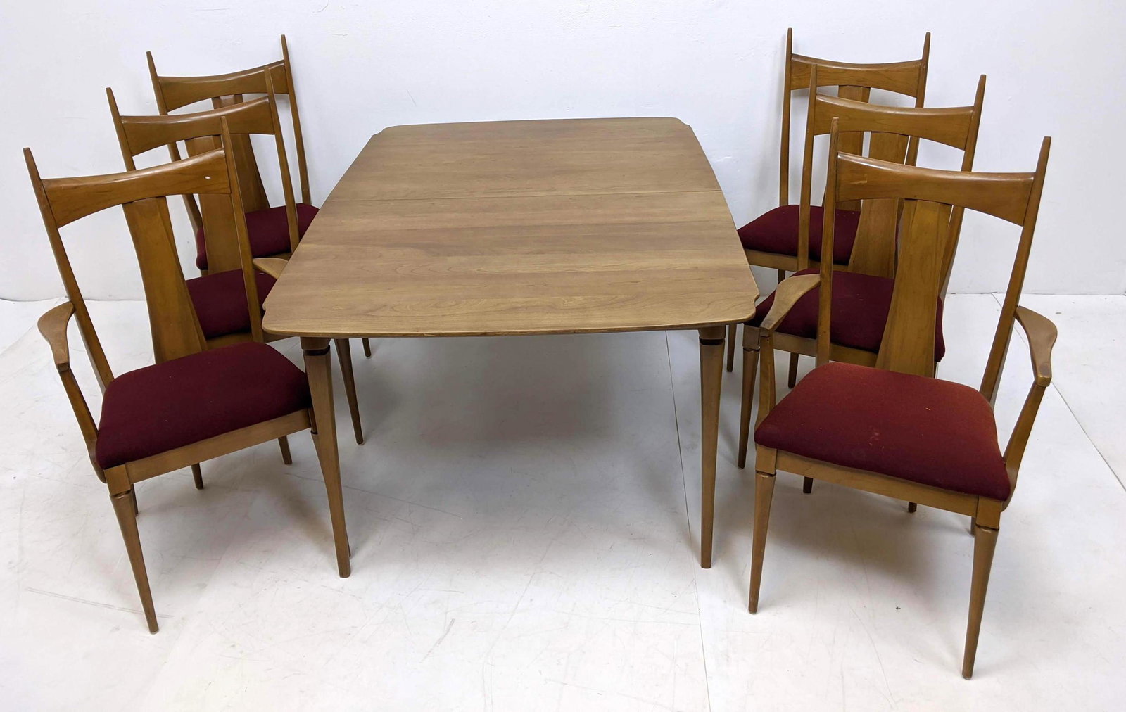 7pc Heywood Wakefield Modern Dining Chairs Table. Two 1 (1 of 16)