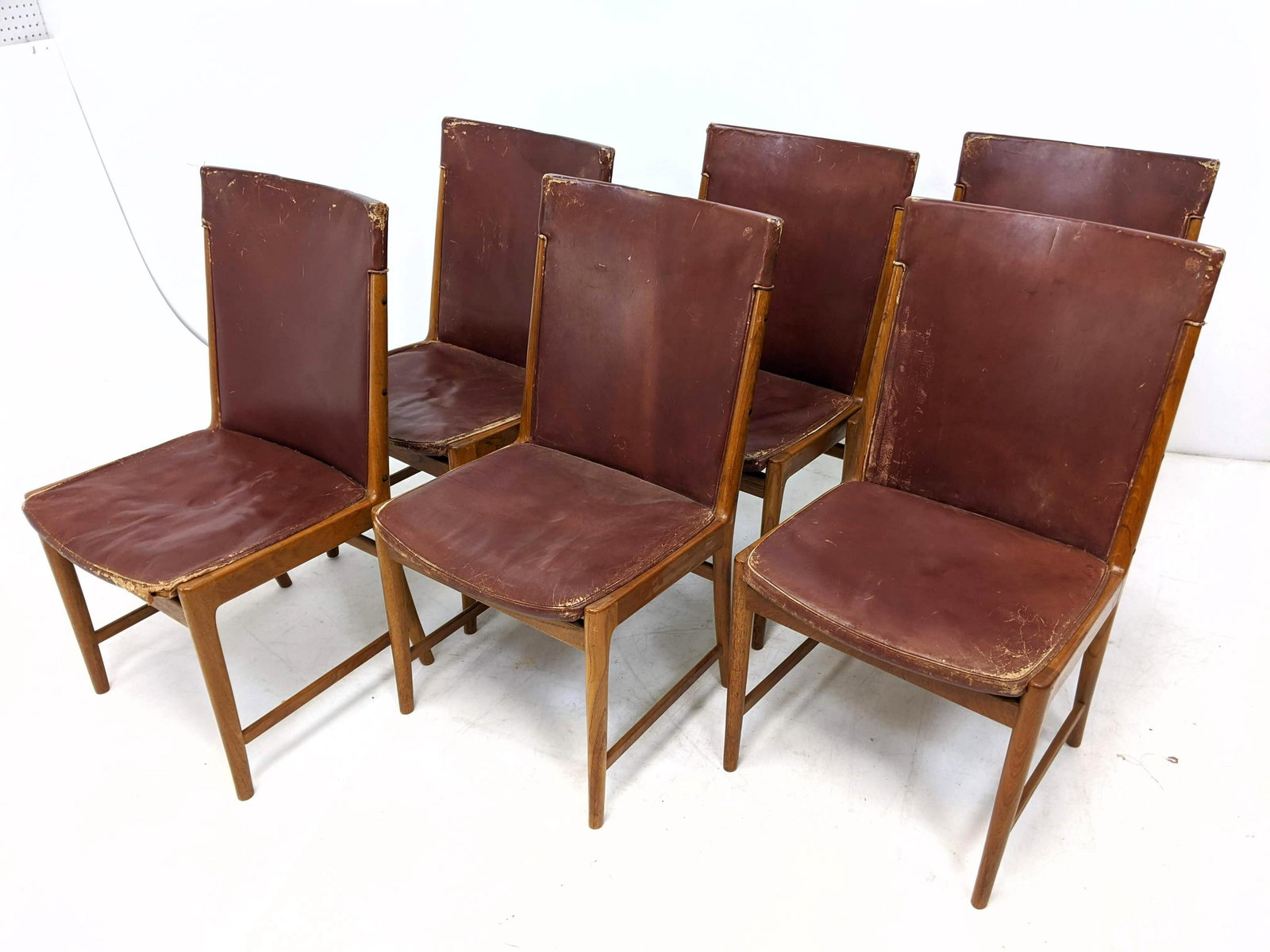 6 KAI LYNGFELT LARSEN Dining Chairs. Danish Modern Teak (1 of 15)