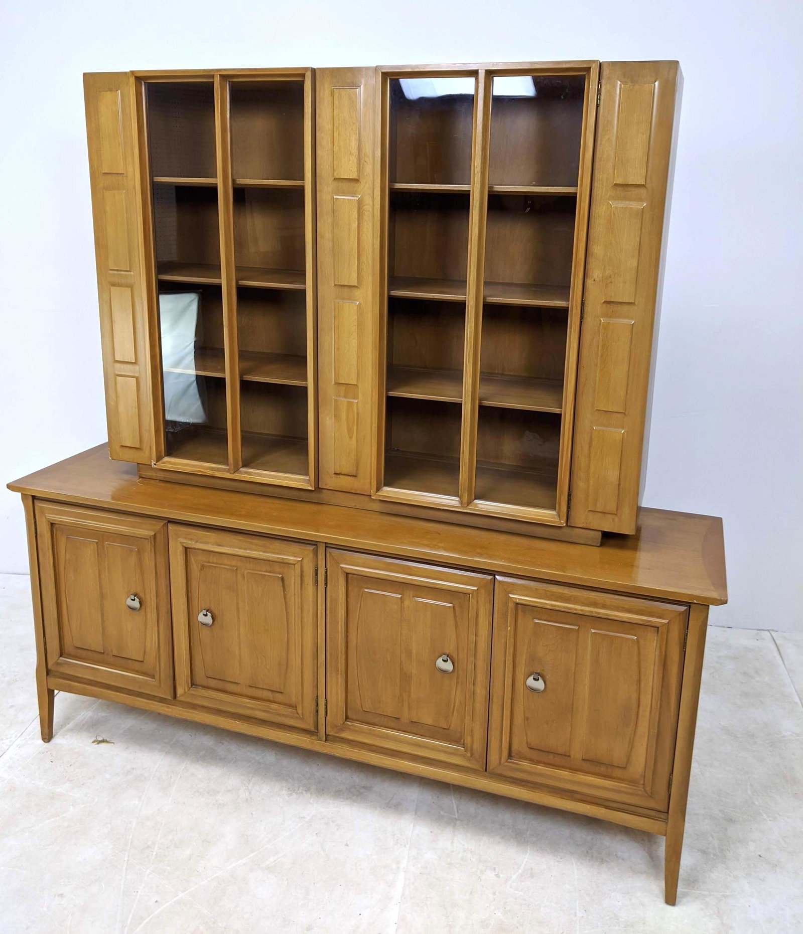 Heywood Wakefield 2 Part China Cabinet Breakfront with (1 of 13)