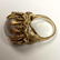 14K Gold Ladies Pearl Designer Cocktail Ring. Large lus - 3