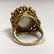 14K Gold Ladies Pearl Designer Cocktail Ring. Large lus - 5