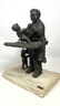 IRWIN HYMAN Bronze Sculpture of Pediatrician with Child