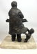 IRWIN HYMAN Bronze Sculpture of Pediatrician with Child - 5