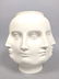 White Fornasetti Adler Style Perpetual Head Face Vase - 7