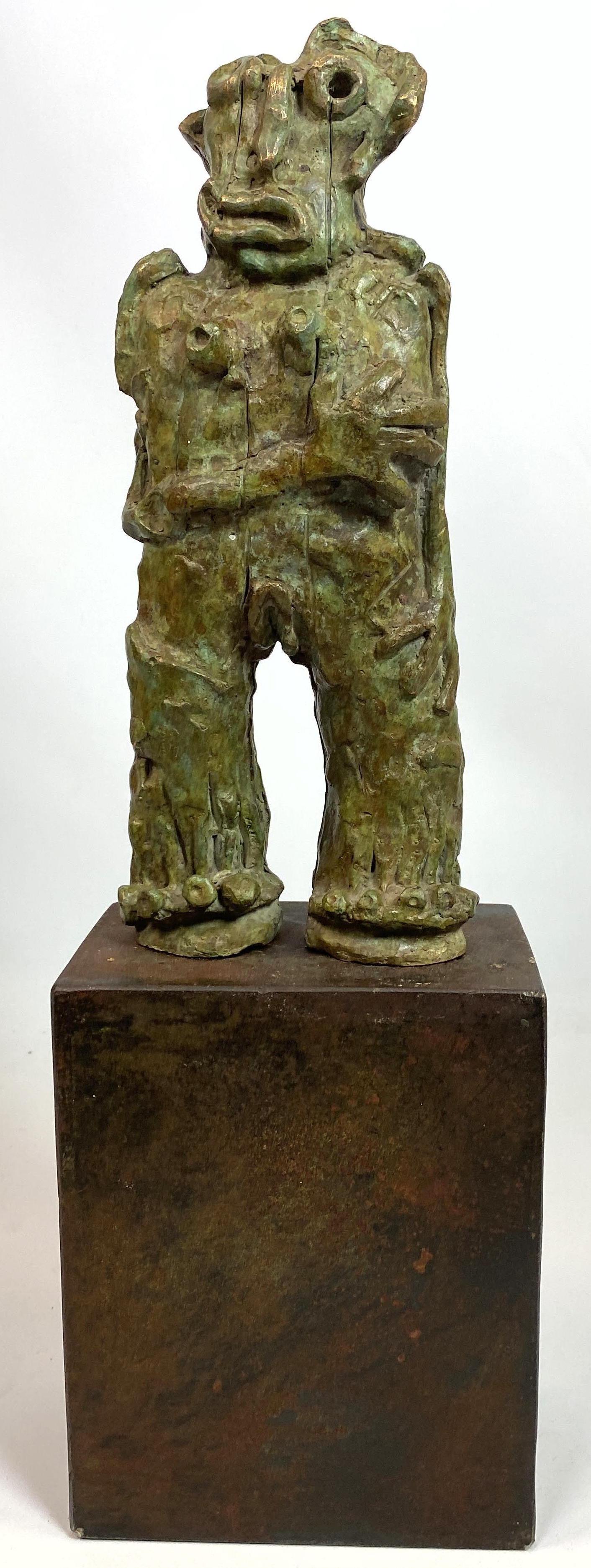 Alejandro Santiago Bronze Sculpture of Abstract Figure. (1 of 9)