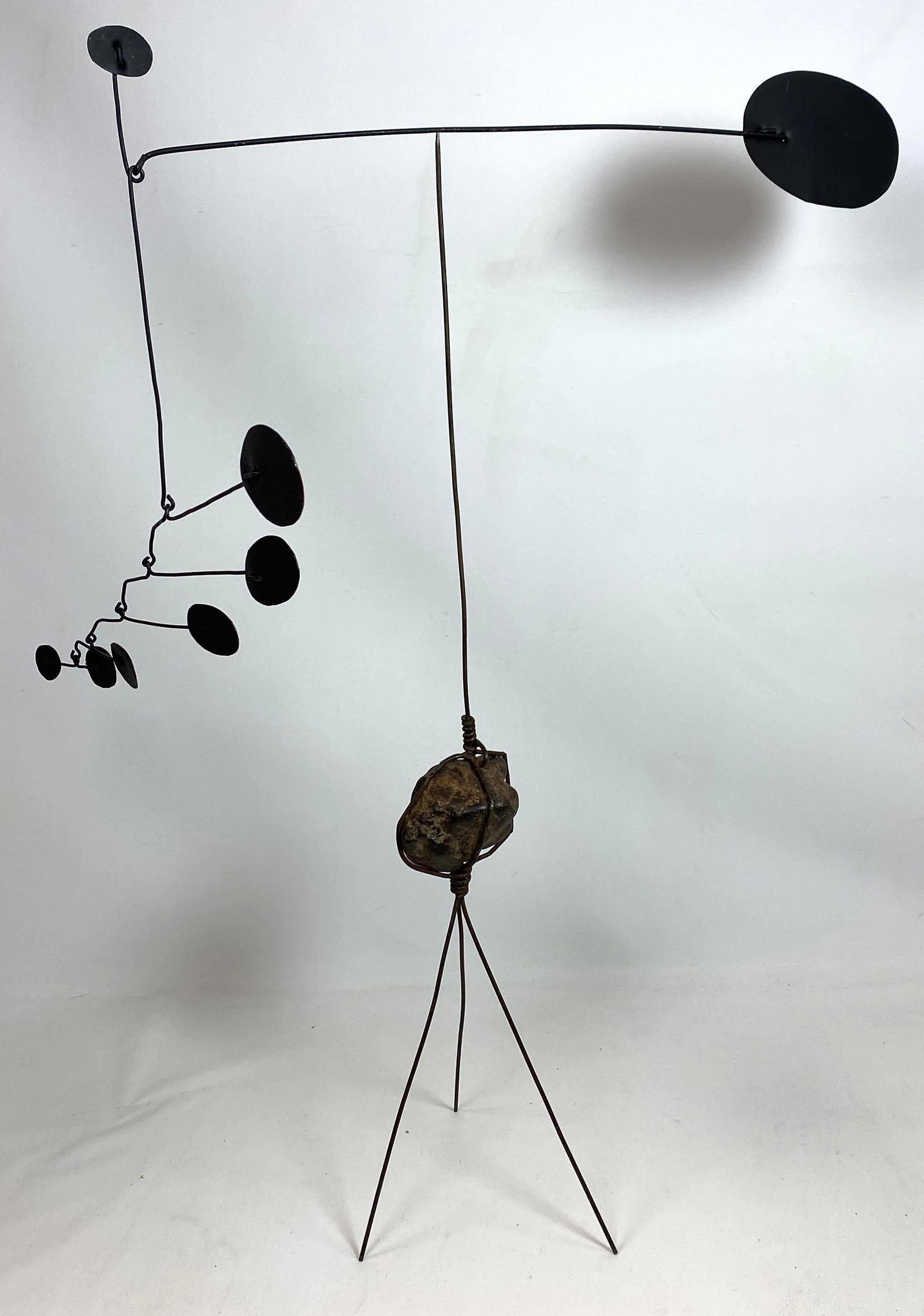 Metal and Wire Mobile Table Sculpture. Delicately balan (1 of 7)