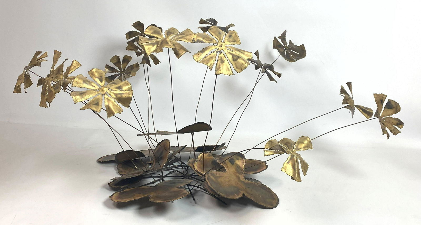 Silas Seandel Style Brutalist Metal Table Sculpture (1 of 8)