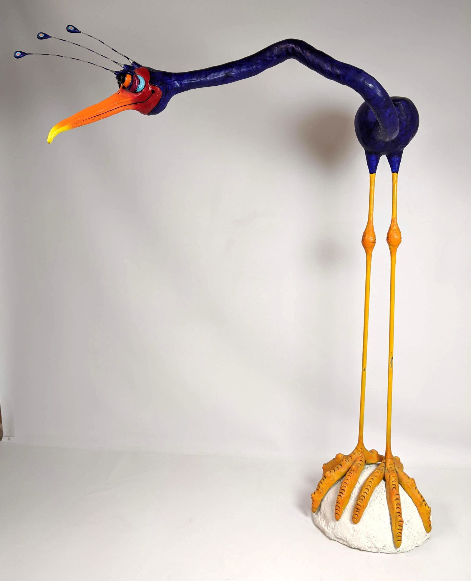 TODD WARNER 1998 Hand Painted Large Bird Sculpture (1 of 9)