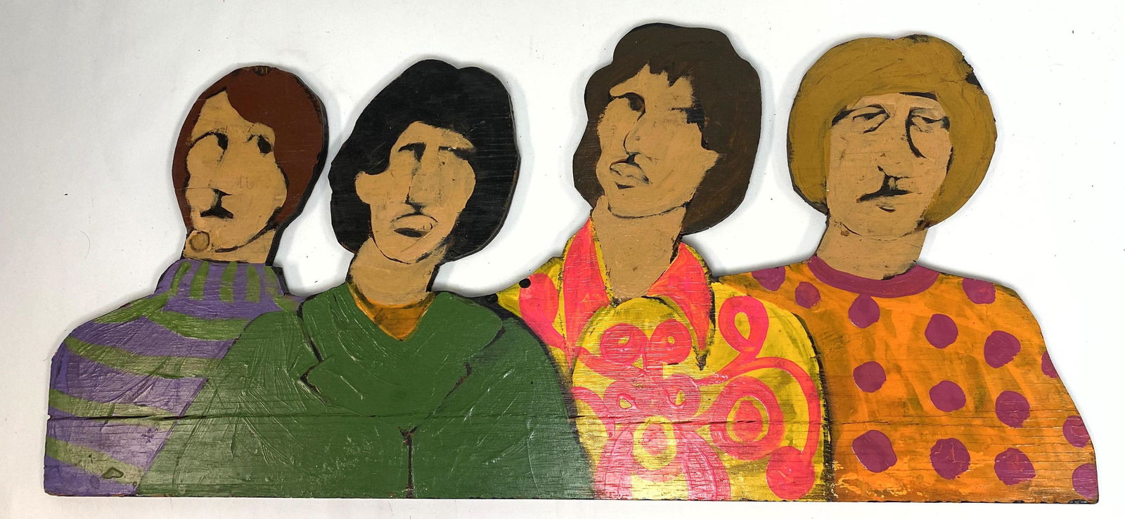 DAN SHUPE 1967 Oil on Wood Sculpture.  Beatles. (1 of 8)