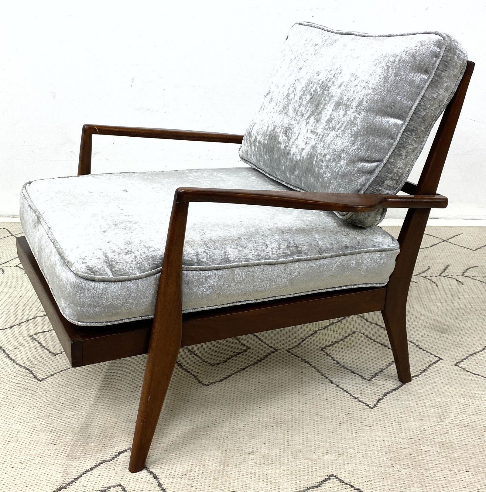 Mel Smilow Lounge Chair.  American Modern Walnut Framed (1 of 10)