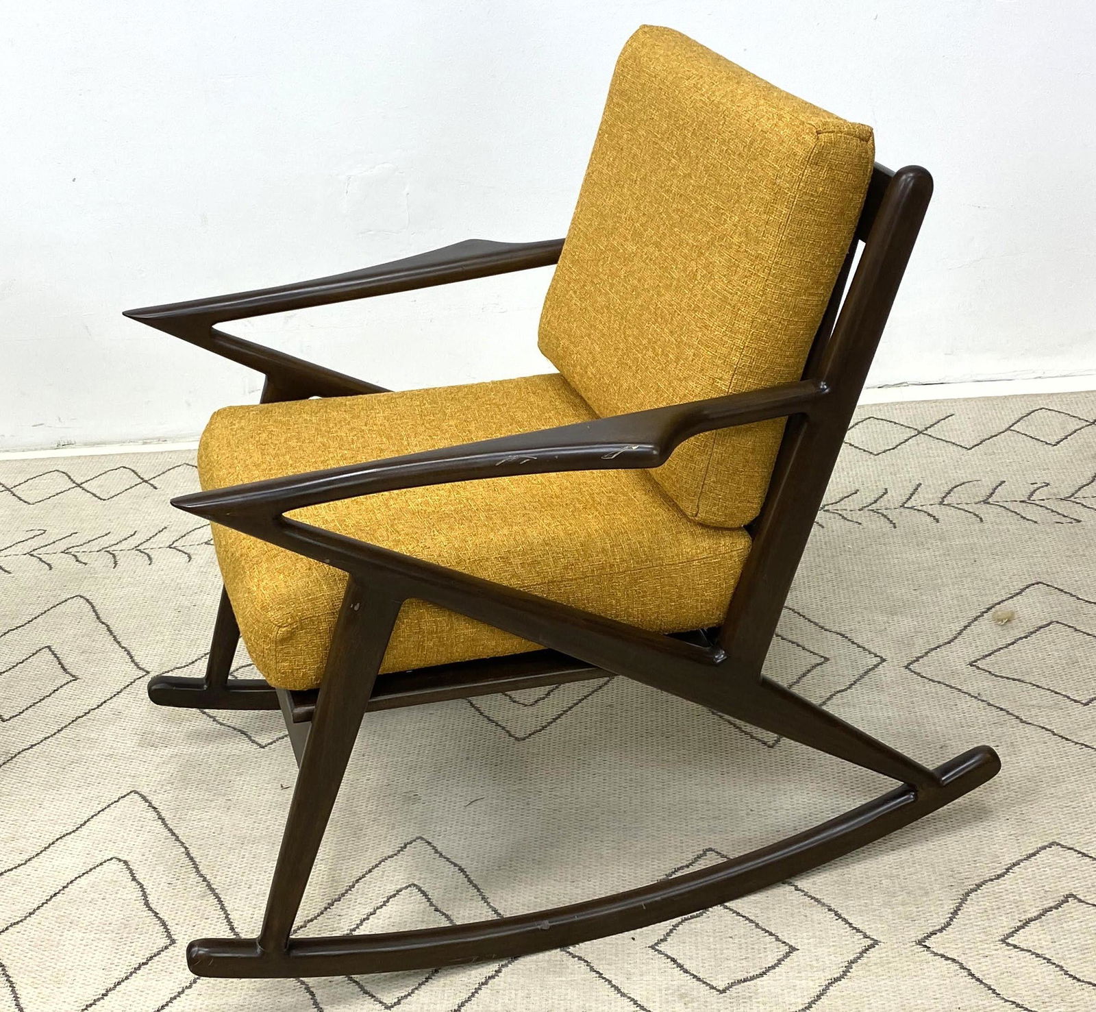 Poul Jensen Style Rocking Chair with Angled Frame. (1 of 7)