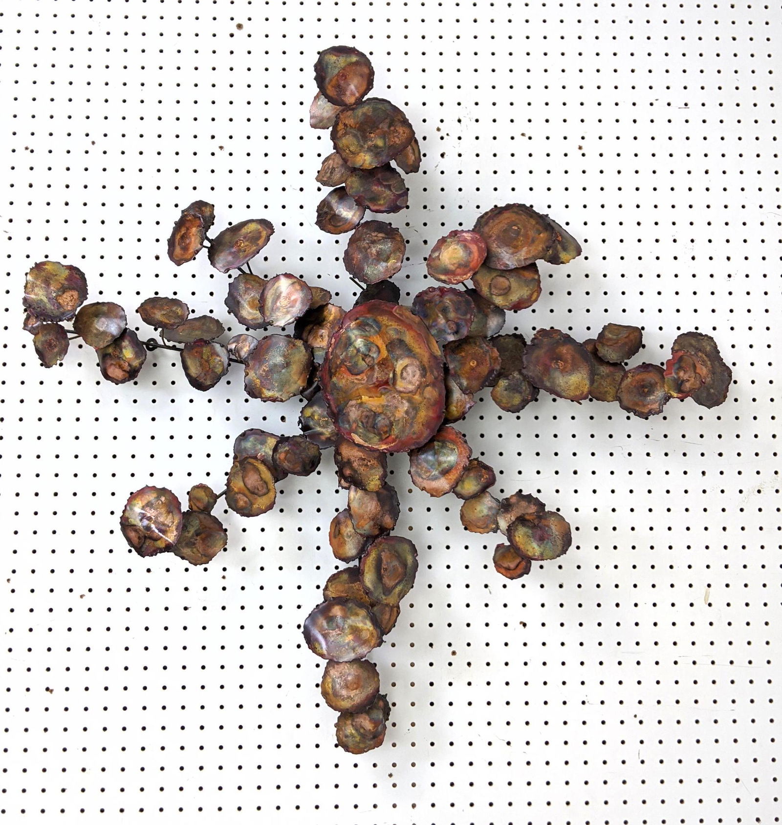 Silas Seandel Style Wall Sculpture.  Mixed Metals. brut (1 of 9)