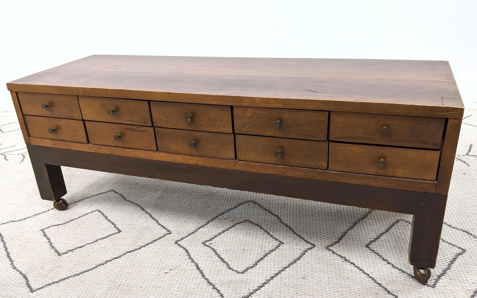 Paul McCobb 10 Drawer Cabinet mounted on Dunbar Style B (1 of 8)