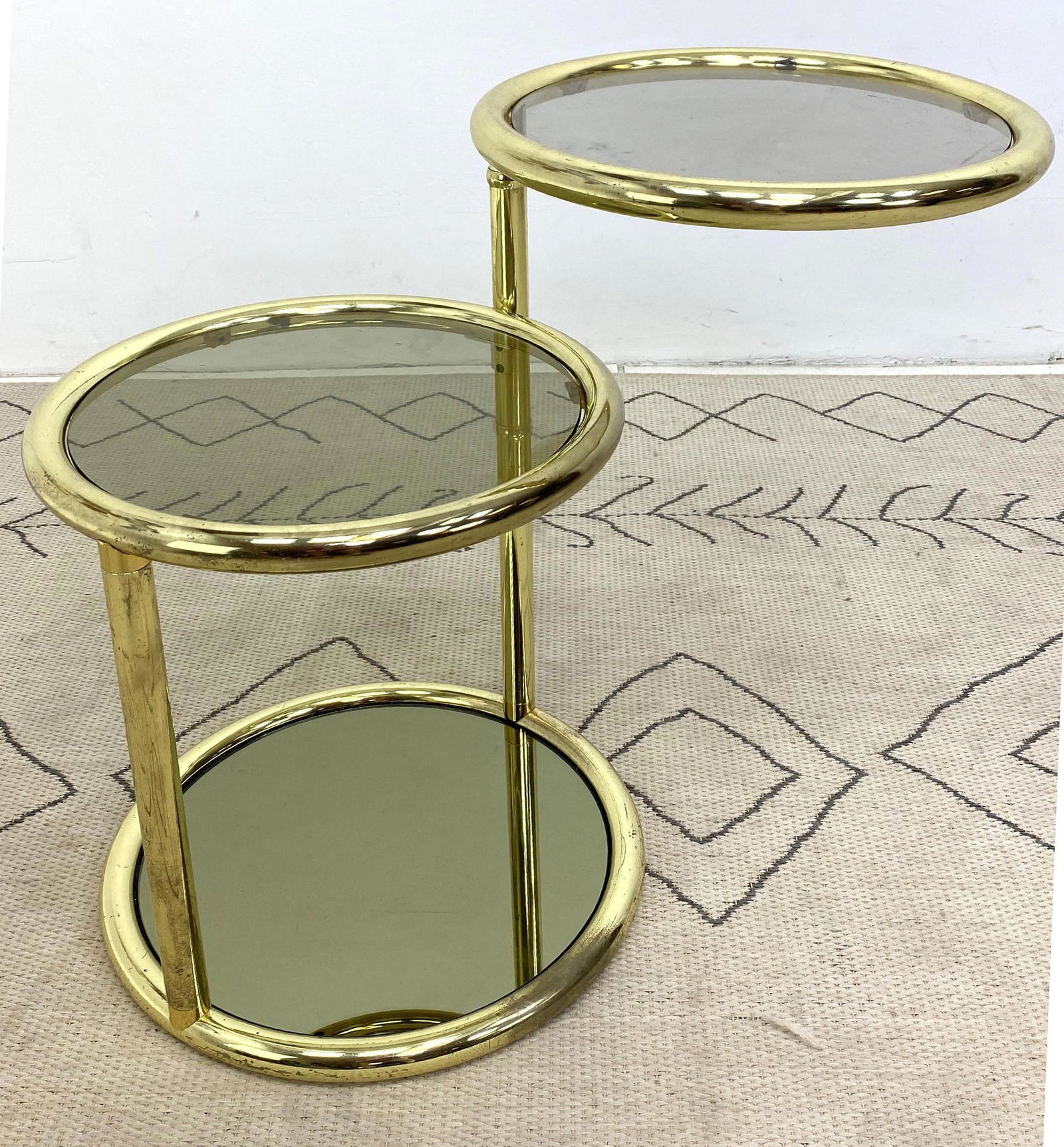 DIA Style Bi Level Stand Table. Side Table Gold Tone Fi (1 of 6)