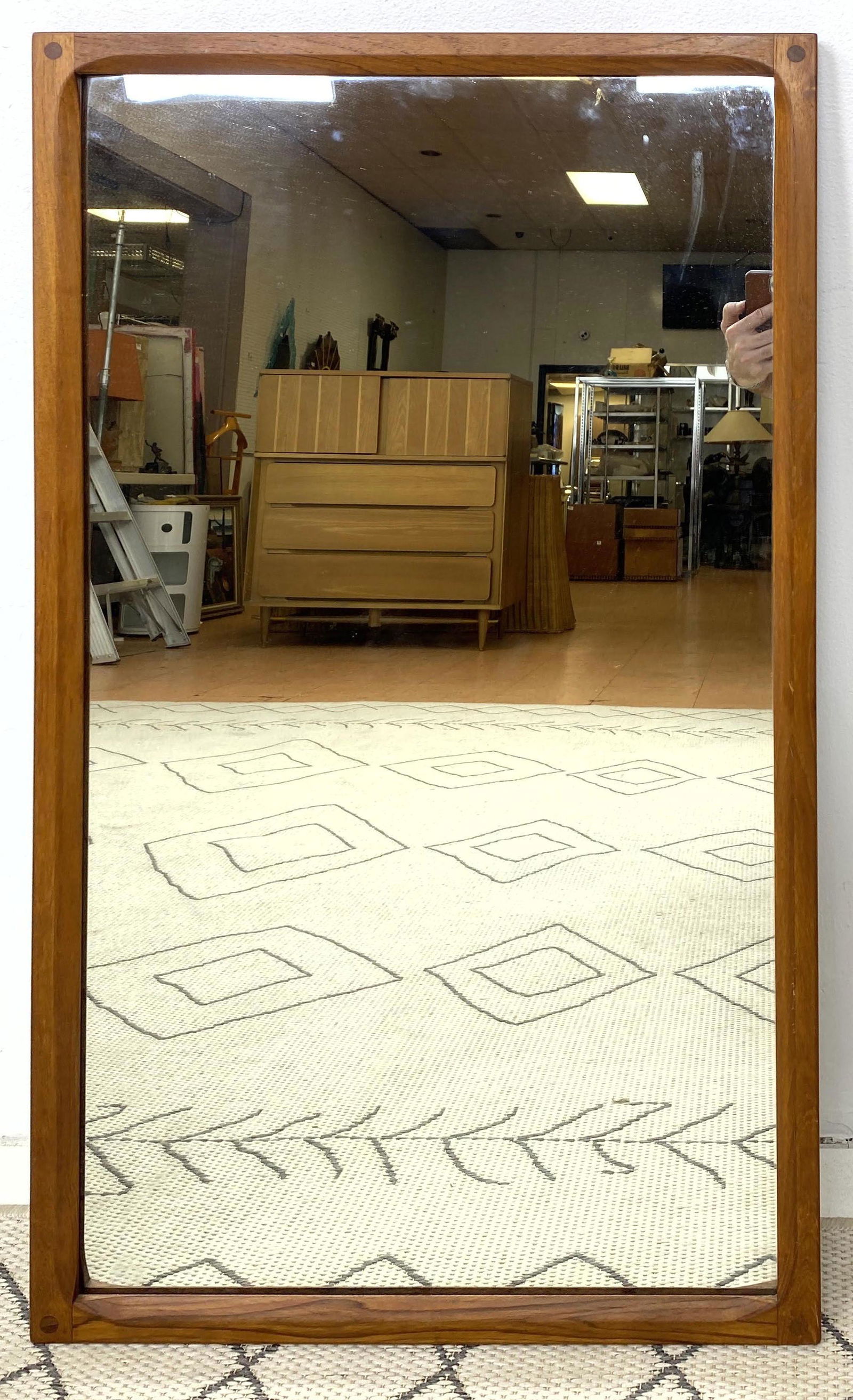 AKSEL KJERSGAARD ODDER Teak Wall Mirror. Danish Modern (1 of 8)