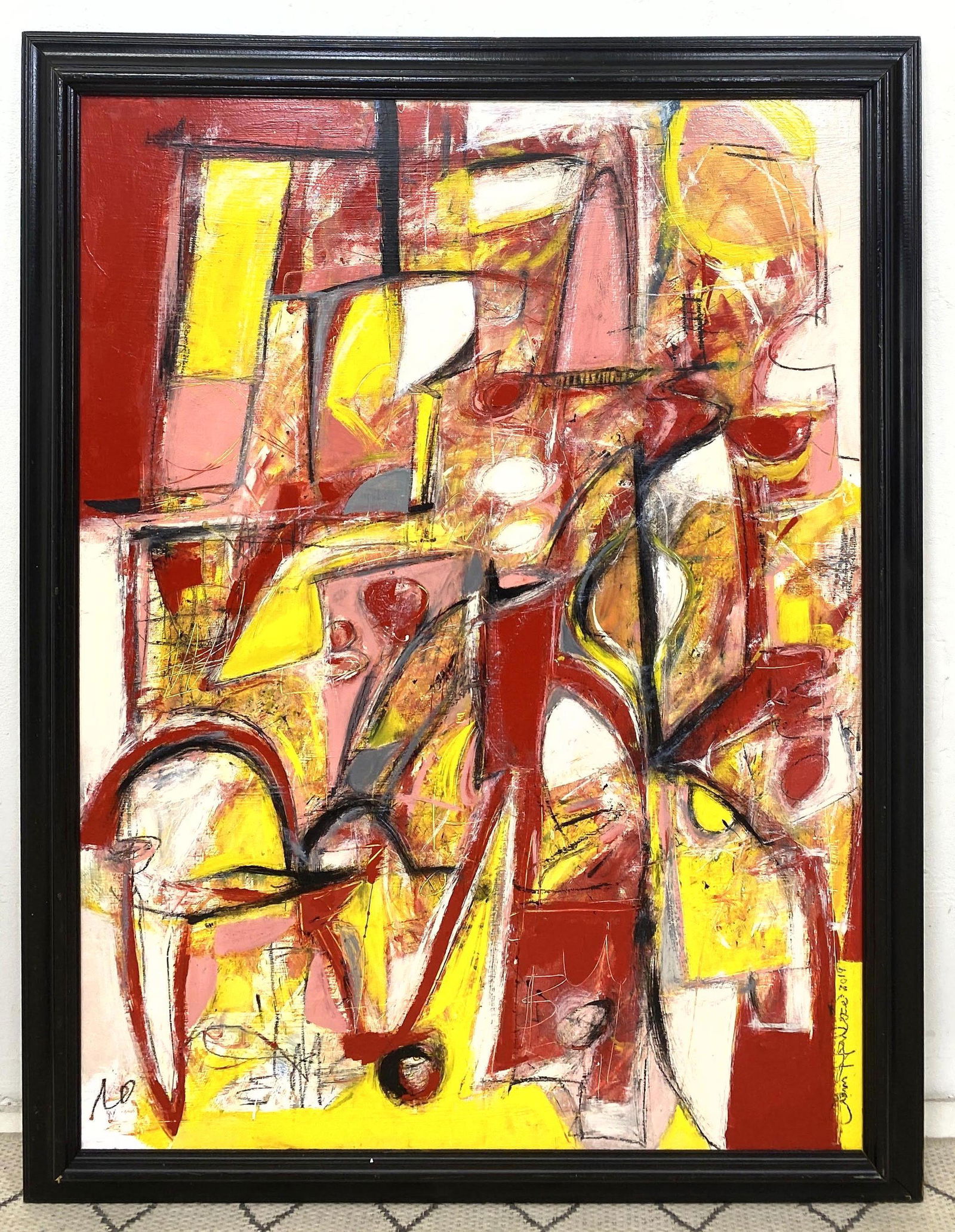 ADAM HENDERSON 2019 Colorful Abstract Oil Painting on P (1 of 9)