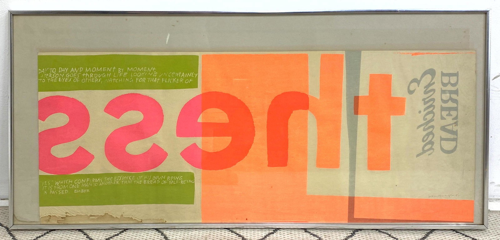 SISTER MARY CORITA  Serigraph Print. Graphic "Thess". P (1 of 8)