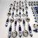 Rosenthal flatware Set. Studio-line "Blue Grill", a g - 4