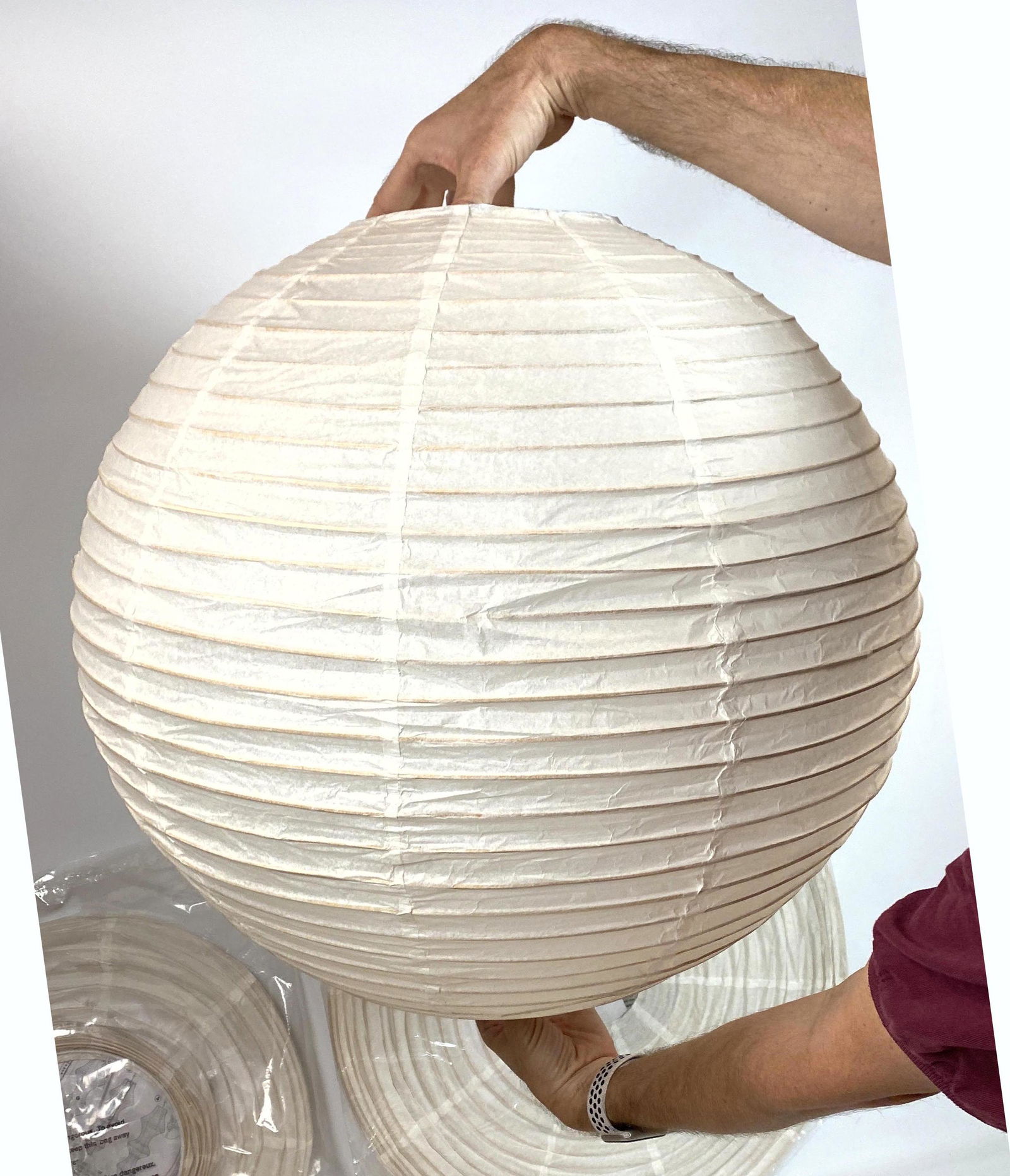 8 AKARI style Paper Lanterns. 2 packs sealed. (1 of 18)