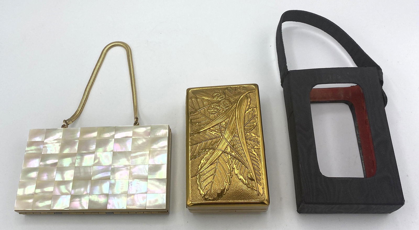 2pc Makeup Compact Purse. 1). ELGIN American Black case (1 of 10)