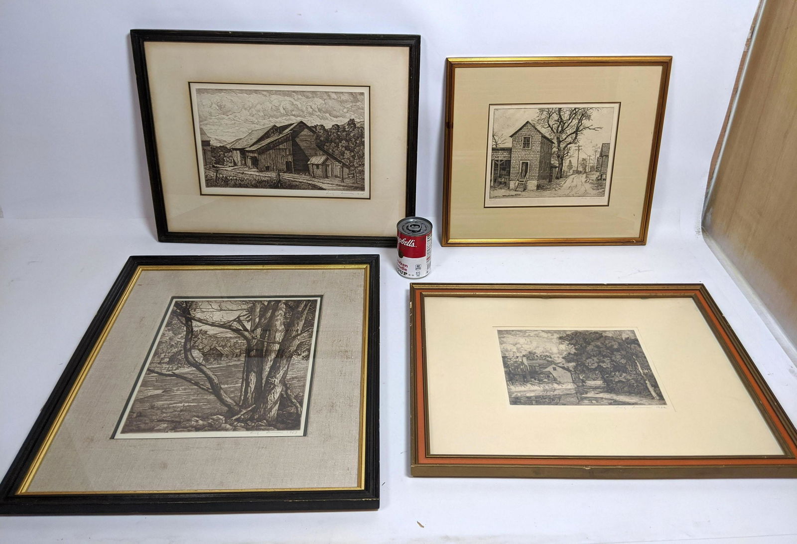 4pcs LUIGI LUCIONI Etchings. All pencil signed and date (1 of 17)