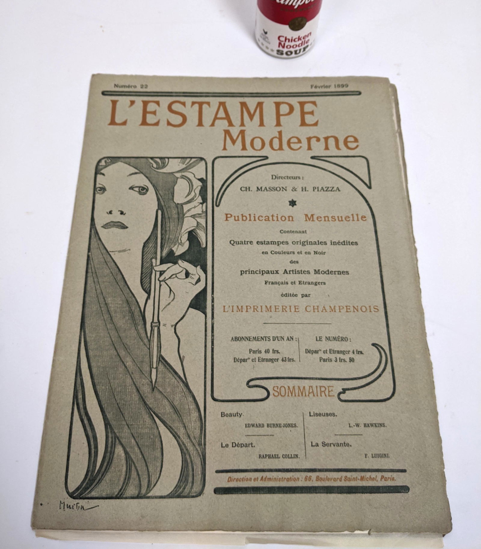 L'ESTAMPE Ephemera. Alphonse MUCHA Cover. (1 of 9)