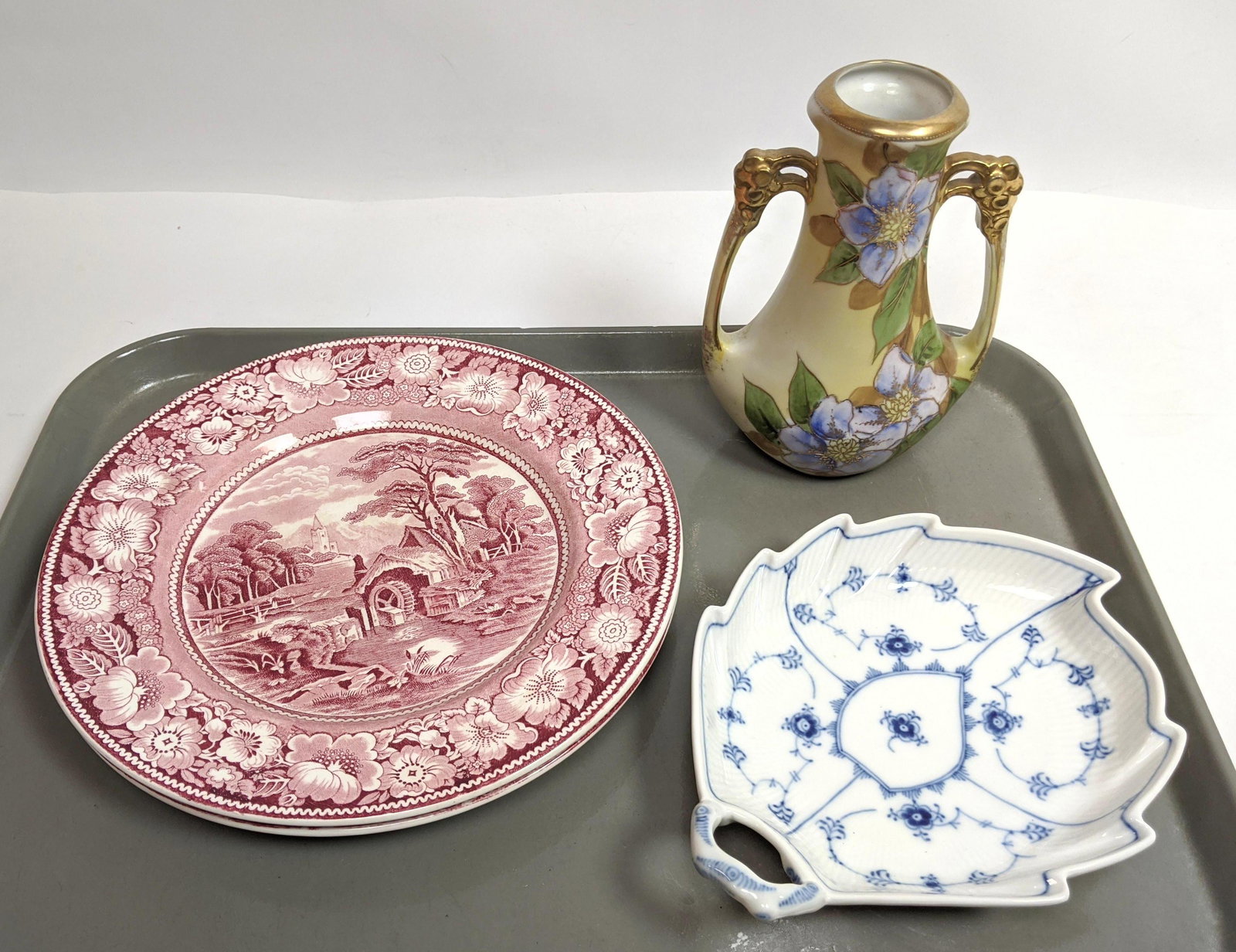 4pc Porcelain lot Nippon, Copenhagen, Royal England (1 of 7)