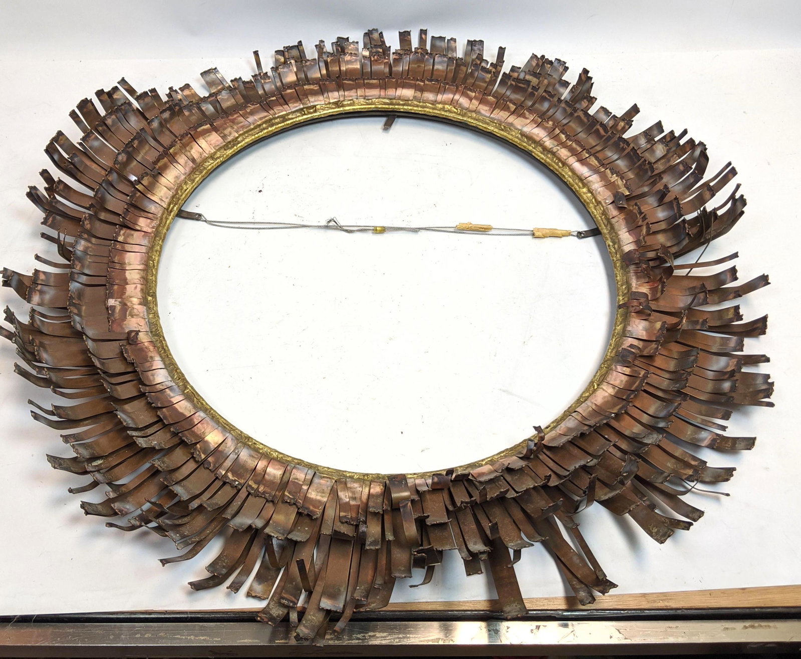 JERE Style Mirror Frame. Mixed Metal.: JERE Style Mirror Frame. Mixed Metal. -- Dimensions: : W: 32 inches ---