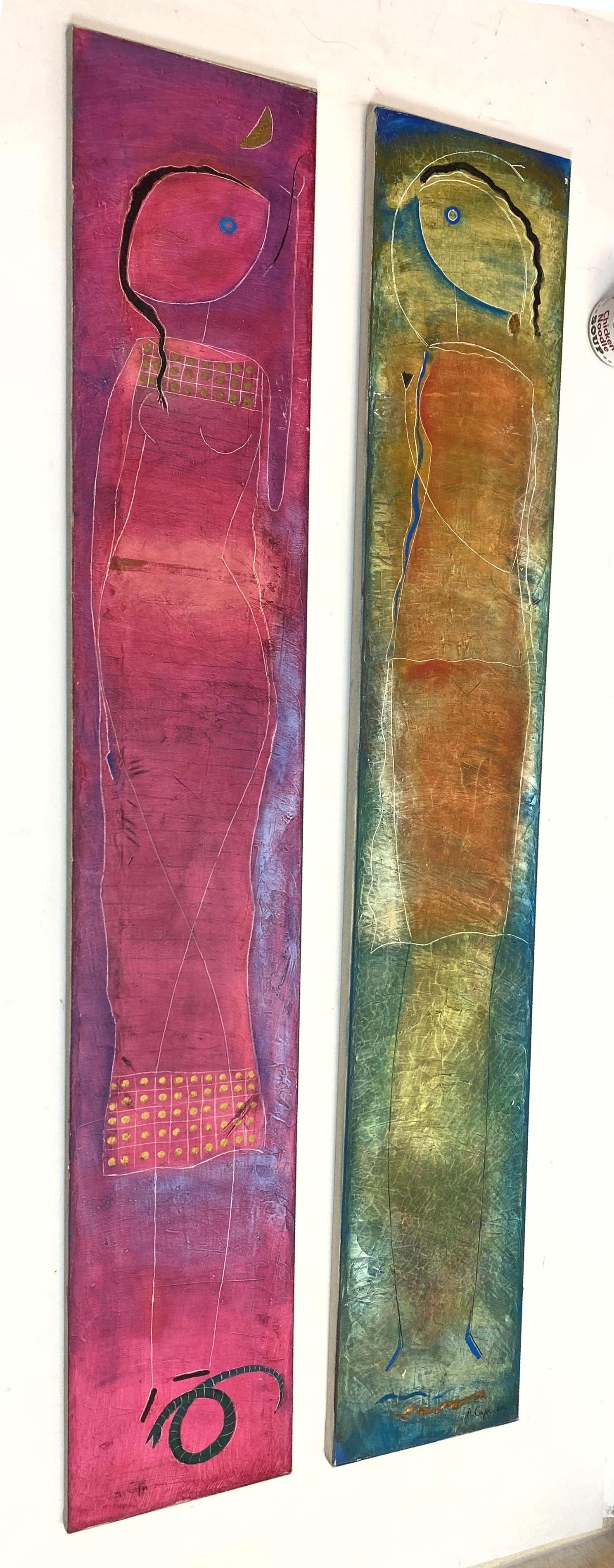 2pcs CAFA Oil Painting Panels On Canvas. (1 of 9)