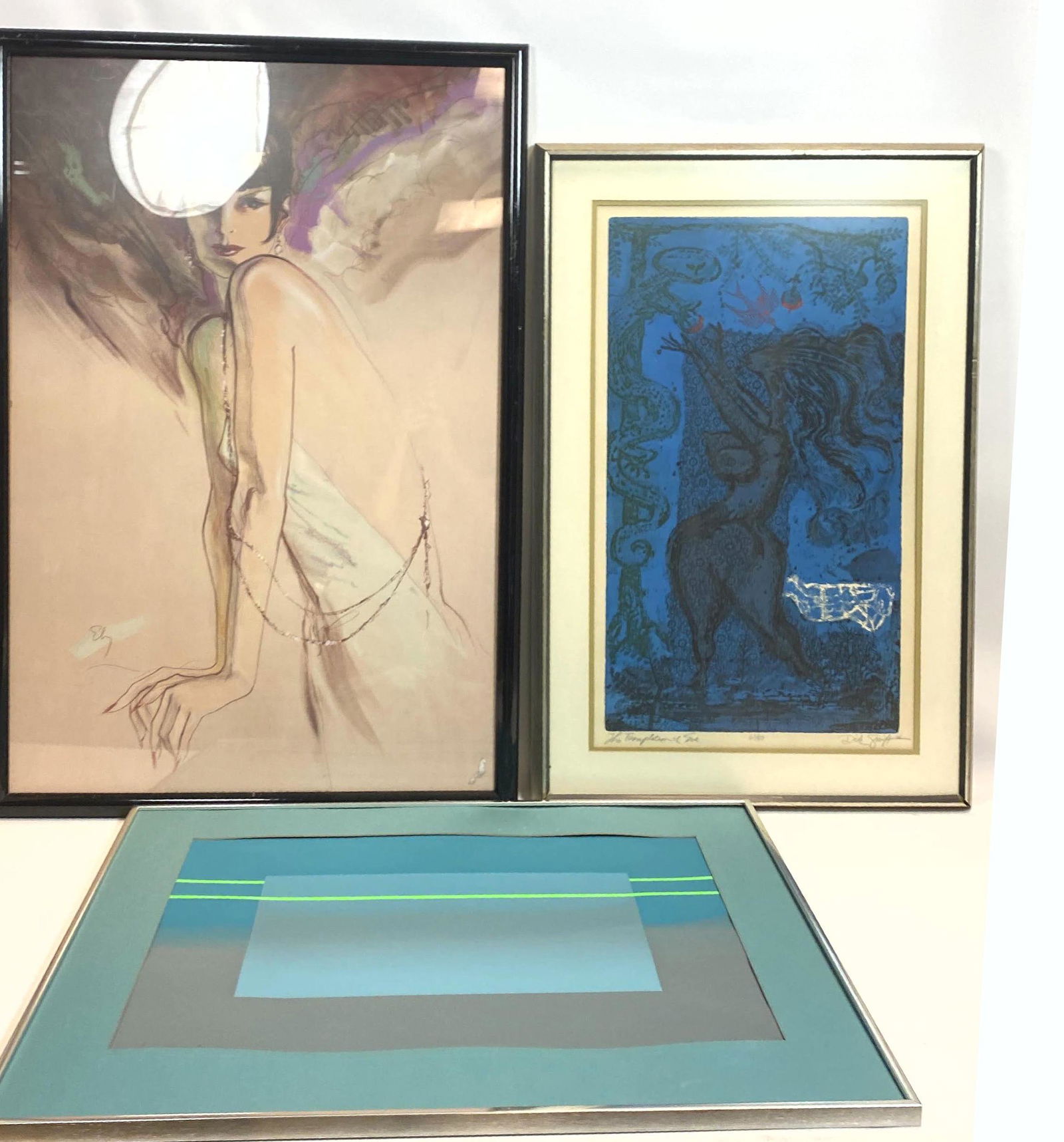 3pcs Art. Signed and Dated Modernist, DICK SWIFT 67/80 (1 of 10)
