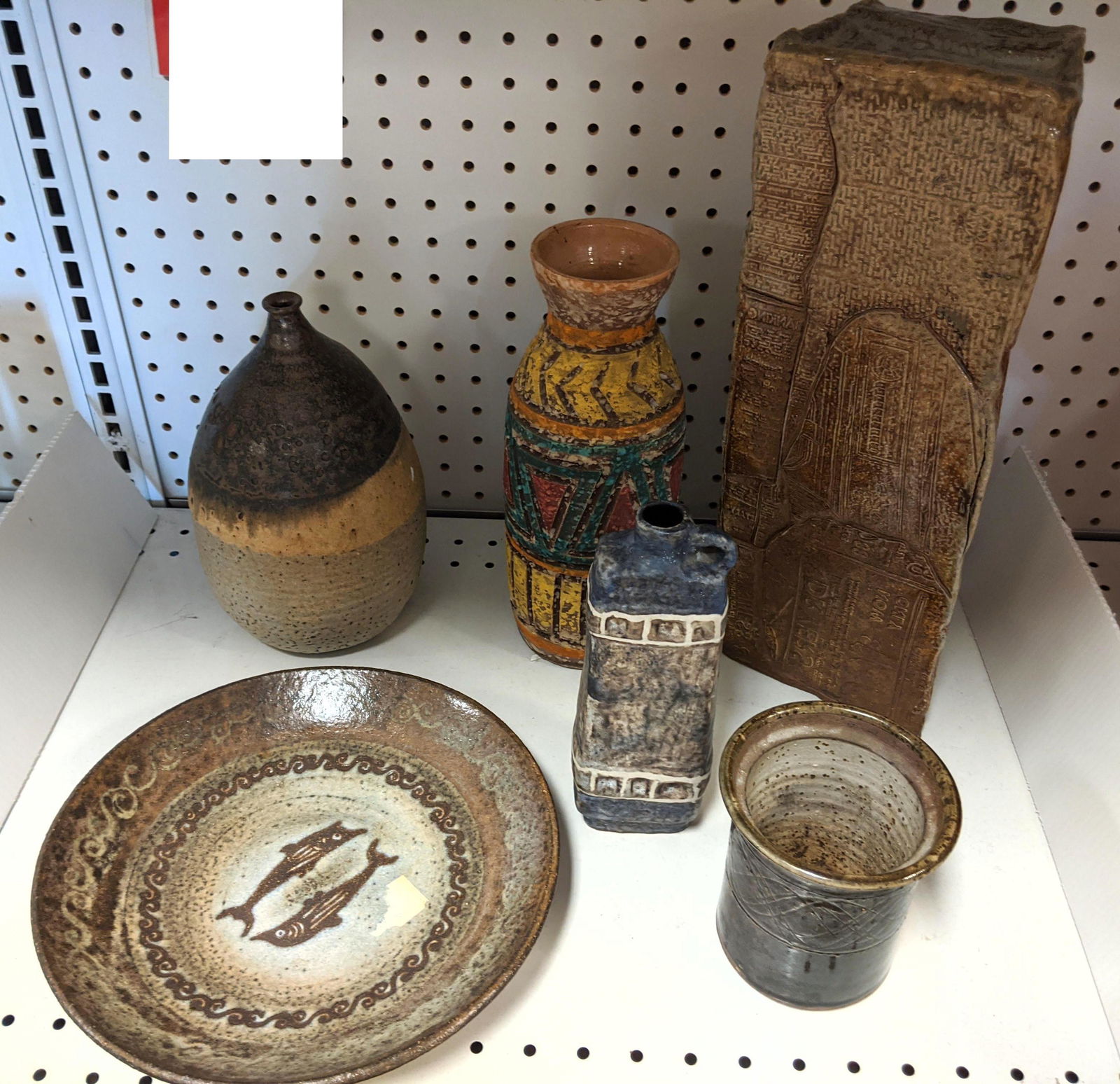 6pcs Mid Century Modern  Pottery Lot. Italian and some (1 of 9)