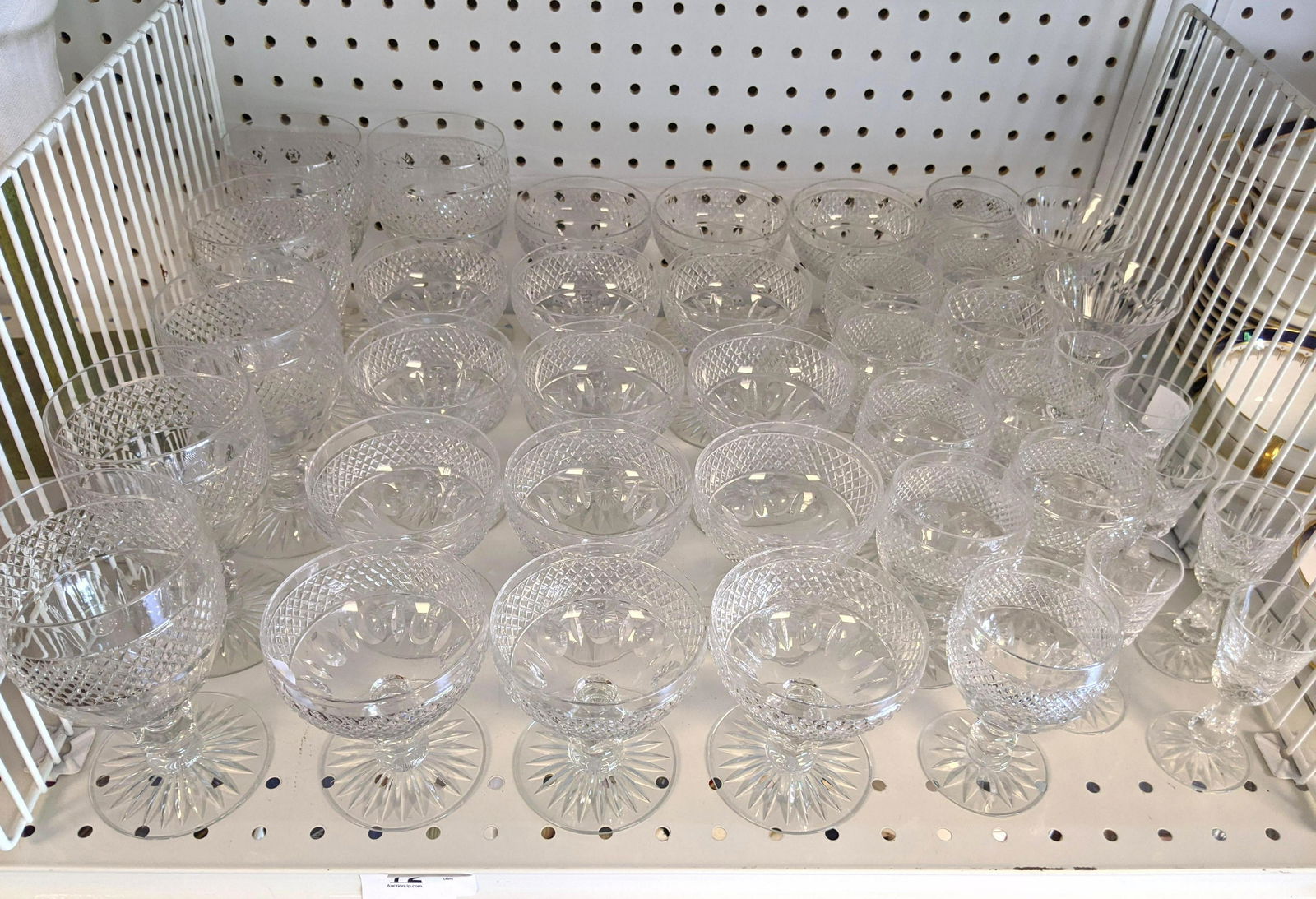 Large Clear Glass Stemware Lot. (1 of 7)